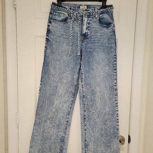 KENSIE Wide Leg Jeans w/ Rope Belt High Rise/Waist - Picture 2 of 12
